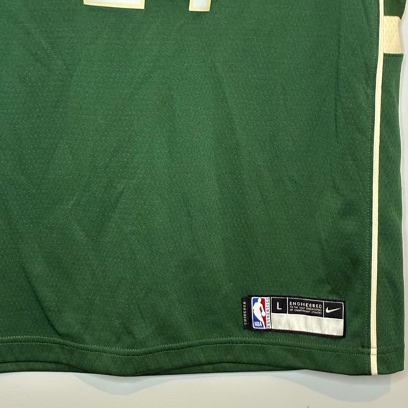 Nike Milwaukee Bucks Giannis Antetokounmpo NBA Swingman Jersey Green Youth Large - Picture 2 of 7